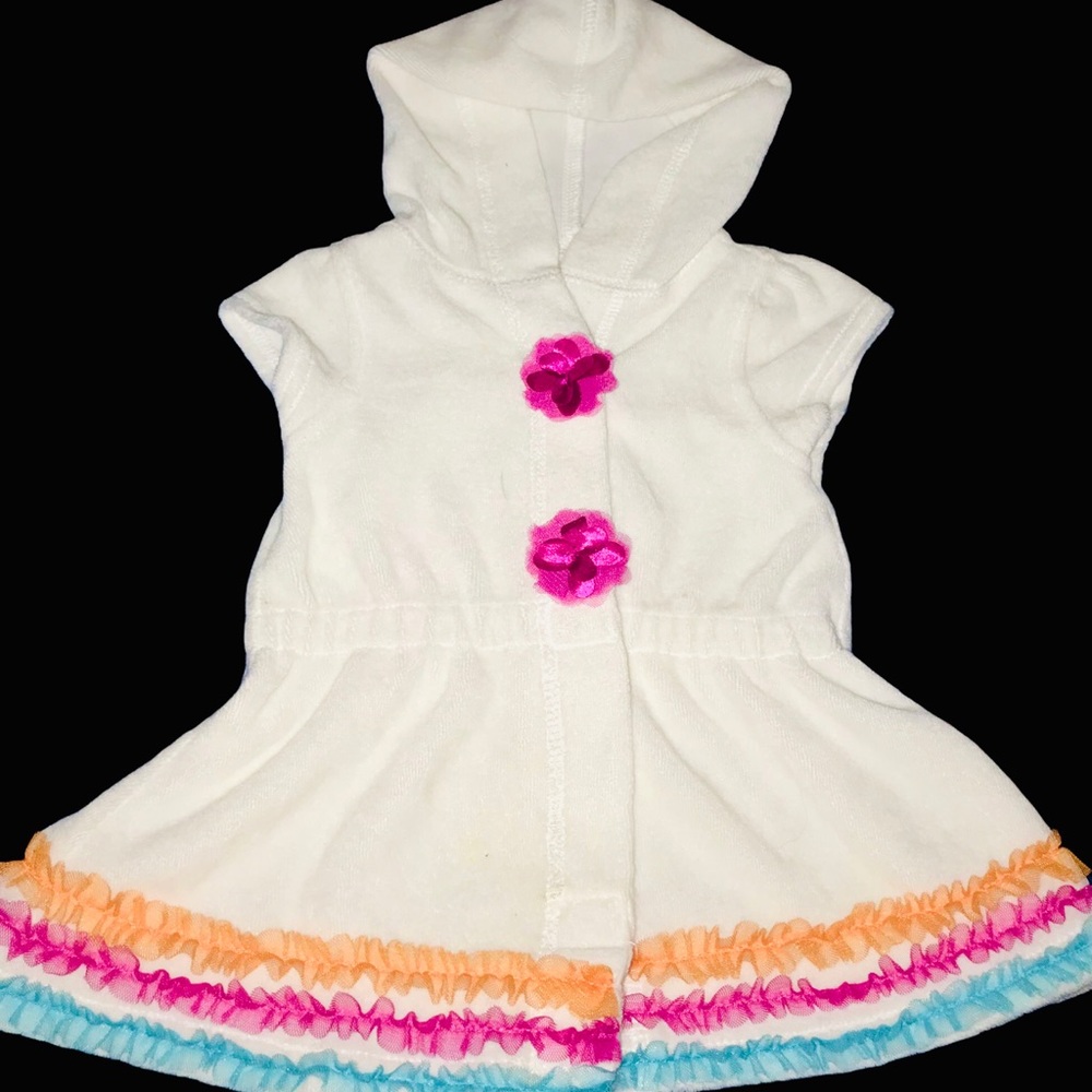 Koala Kids Baby Girls Swimsuit Cover Up Size 6-9 M